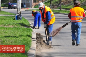 Continuă curăţenia de primăvară la Reşiţa! Care sunt zonele intrate în reparaţii