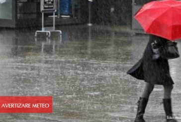 AVERTIZARE METEO: Ploi şi vijelii în toată ţara, de astăzi după-amiază până marţi seara