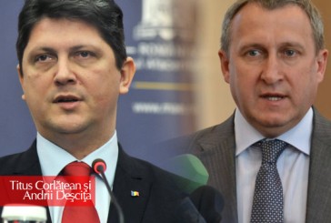 Ministrul afacerilor externe, Titus Corlăţean, în discuţii cu ministrul de externe interimar ucrainean, Andrii Deşciţa