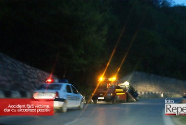 Accident fără victime, dar cu alcooltest pozitiv – aflăm de la poliţie. Necazul a fost pe DN 58B Reşiţa-Bocşa