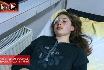 Lovite chiar pe trecerea de pietoni, în zona Intim!