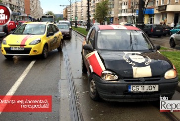 Distanţa regulamentară, nerespectată!