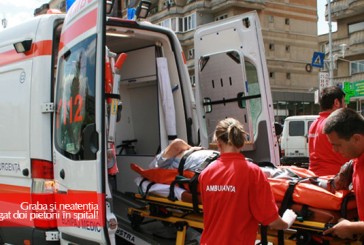 Graba şi neatenţia au băgat doi pietoni în spital!