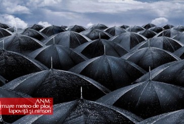 ANM: Informare meteo de ploi, lapoviță și ninsori, începând din dimineaţa de 15 aprilie