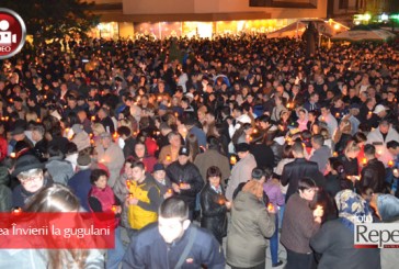 Mii de gugulani au luat lumină în noaptea Învierii Domnului