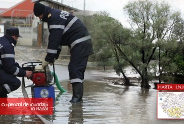 Paşti cu pericol de inundaţii în Banat. Hidrologii au instituit cod galben pe râurile Caraş, Nera, Cerna  în Caraş-Severin