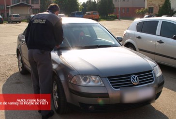 Autoturisme furate, oprite de vameşi la Porţile de Fier I