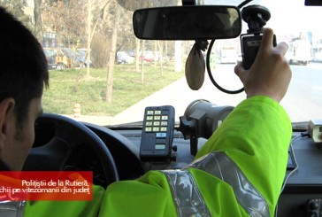 Poliţiştii de la Rutieră, cu ochii pe vitezomanii din judeţ