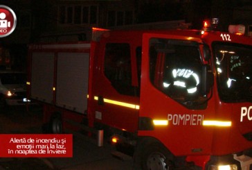 Alertă de incendiu şi emoţii mari la Iaz, în noaptea de Înviere
