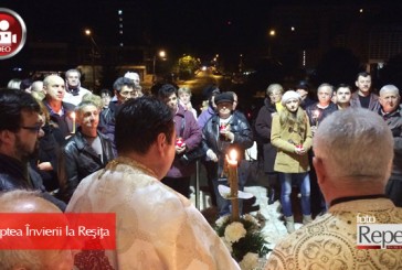 Noaptea de Înviere a luminat chipuri şi suflete la Reşiţa