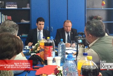 Ieşire în teritoriu: ministrul Educaţiei Remus Pricopie a fost la Caransebeş