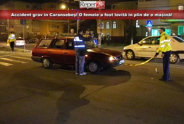 Accident grav în Caransebeș! O femeie a fost lovită în plin de o mașină!