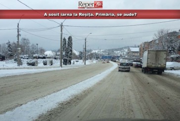 A sosit iarna la Reșița. Primăria, se aude?