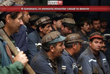 O lumânare, în memoria minerilor căzuți la datorie