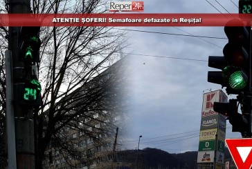 ATENȚIE, ȘOFERI! Semafoare defazate în Reșița!