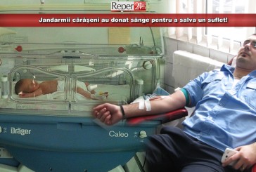 Apel pentru viața unui copil! Jandarmii cărășeni au donat sânge pentru a salva un suflet!