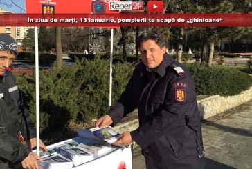 În ziua de marți, 13 ianuarie, pompierii te scapă de „ghinioane“