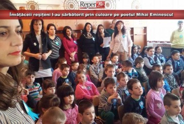 Învățăceii reșițeni l-au sărbătorit prin culoare pe poetul Mihai Eminescu!