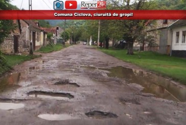 Comuna Ciclova, ciuruită de gropi! Primăvara va aduce cârpeli, dar bani de modernizare nu sunt!