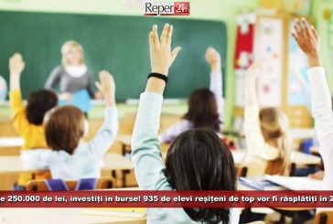 Peste 250.000 de lei, investiți în burse! 935 de elevi reșițeni de top vor fi răsplătiți în 2015!