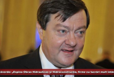 Frunzăverde: „Espina Obras Hidraulicas și Hidroconstrucția, firme cu lucrări mult întârziate!“