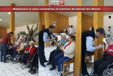 Mărțișoare în nota romanțelor, la Căminul de bătrâni din Reșița