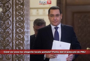 Când vor avea loc alegerile locale parțiale? Ponta, dat în judecată de PNL!