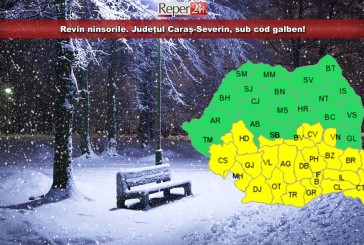 Revin ninsorile. Județul Caraș-Severin, sub cod galben!