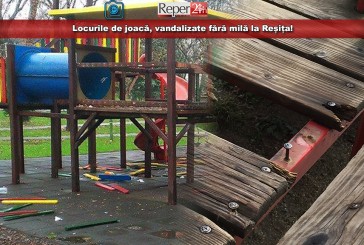 Locurile de joacă, vandalizate fără milă la Reșița!