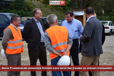 Lucrările bat pasul pe loc la nivel de județ! Sorin Frunzăverde amenință firmele cu măsuri tranșante!