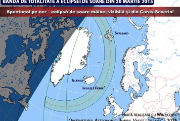 Spectacol pe cer – eclipsă de soare mâine, vizibilă și din Caraș-Severin!