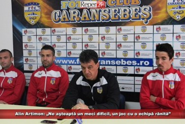 Alin Artimon: „Ne aşteaptă un meci dificil, un joc cu o echipă rănită”