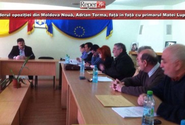 Liderul opoziției din Moldova Nouă, Adrian Torma, față în față cu primarul Matei Lupu!