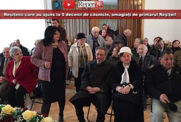 Reșițenii care au ajuns la 5 decenii de căsnicie, omagiați de primarul Reșiței!