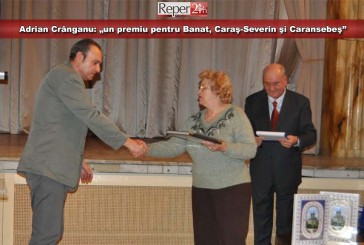 Adrian Crânganu: „un premiu pentru Banat, Caraş-Severin şi Caransebeş”