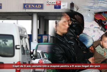 Copil de 6 ani, ascuns într-o maşină pentru a fi scos ilegal din ţară