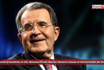 Fostul președinte al CE, Romano Prodi, Doctor Honoris Causa al Universității de Vest