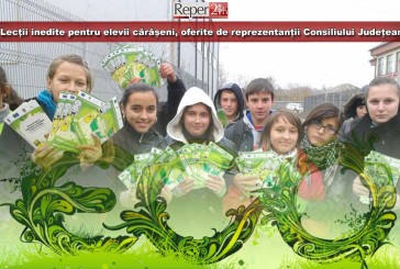 Lecții inedite pentru elevii cărășeni, oferite de reprezentanții Consiliului Județean