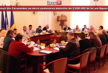 Aleșii din Caransebeș au decis eșalonarea datoriilor de aproape 2.000.000 de lei ale Aquacaraș