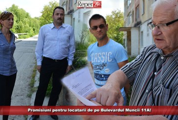 Promisiuni pentru locatarii de pe Bulevardul Muncii 11A! Aleea ciuruită de gropi va fi asfaltată!