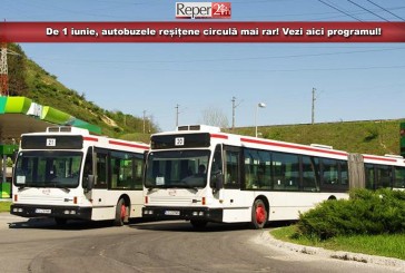 De 1 iunie, autobuzele reșițene circulă mai rar! Vezi aici programul!