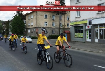 Tineretul Național Liberal a pedalat pentru Reșița de 1 Mai!