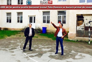 300.000 de lei pentru școlile bocșene! Liceul Tata Oancea se bucură primul de investiții!
