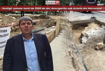 Vestigii romane, vechi de 2000 de ani, descoperite sub străzile din Herculane!