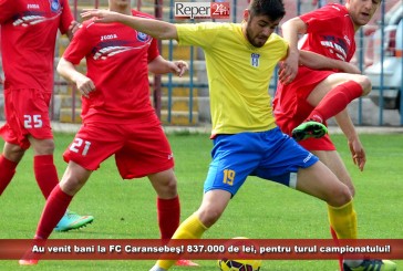 Au venit bani la FC Caransebeş! 837.000 de lei, pentru turul campionatului!
