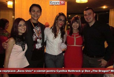 Trupa reşiţeană „Sens Unic” a cântat pentru Cynthia Rothrock şi Don „The Dragon” Wilson