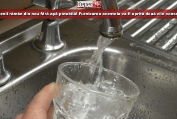 Orăvițenii rămân din nou fără apă potabilă! Furnizarea acesteia va fi oprită două zile consecutiv!