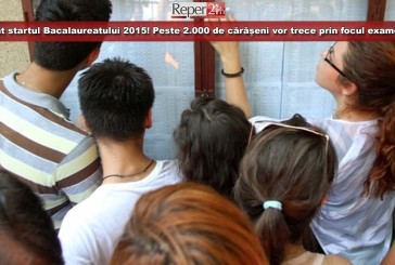 S-a dat startul examenului de Bacalaureat 2015! Peste 2.000 de cărășeni vor trece prin focul examenului!