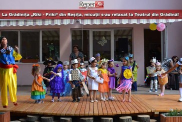 La Grădinița „Riki – Priki“ din Reșița, micuții s-au relaxat la Teatrul din Grădină!