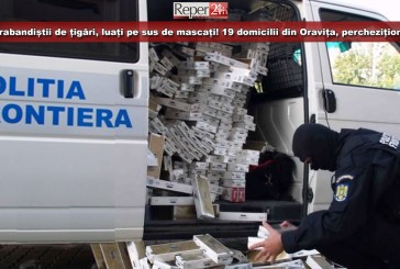 UPDATE: Contrabandiștii de țigări din Oravița, luați pe sus de mascați! Prejudiciul atinge 100.000 de lei